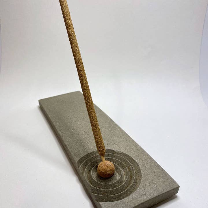 NATURAL BY HAGELSIEB - Wholesale Incense Holder - LONG CONCRETE INCENSE BURNER2