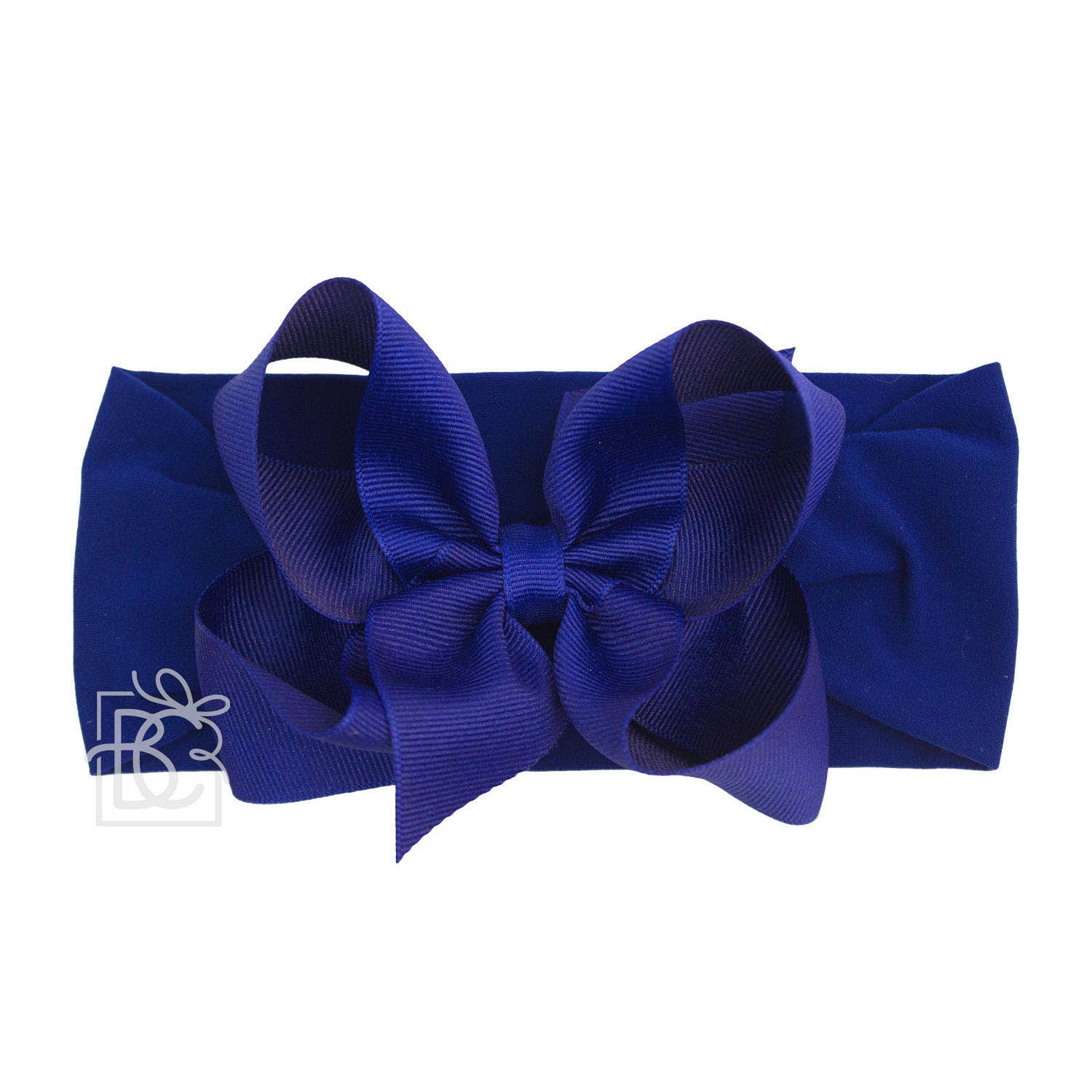 Beyond Creations, LLC - Wholesale Fashion Headband - Kids - WIDE PANTYHOSE HEADBAND W/CLASSIC GROSGRAIN BOW46