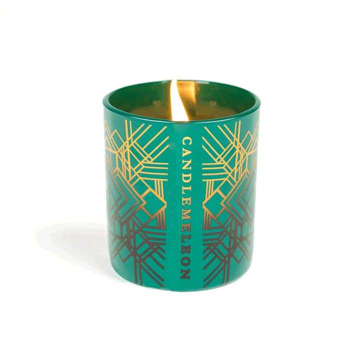 CANDLEMELEON - Wholesale Jar/Filled Candle - MIAMI ART DECO -Colour Changing Soy Wood wick Scented Candle