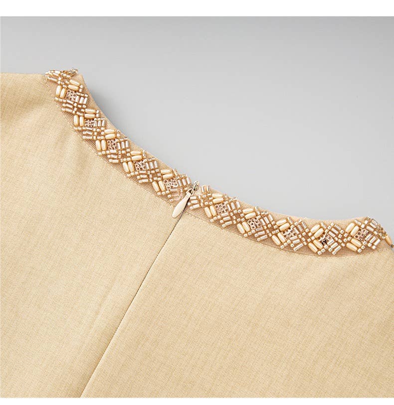 Color as pictures SET81Y Radiant Tweed Sequin Vest & Skirt Co-ord Set for wholesale on Faire8