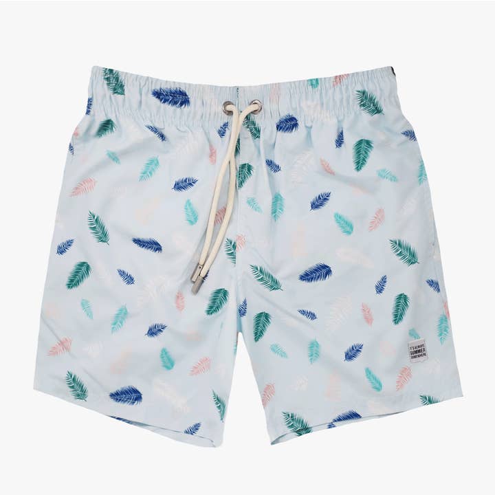 Hurtigtørrende havvenlige polyesterbadeshorts til mænd for engroshandel hos Azul Siete