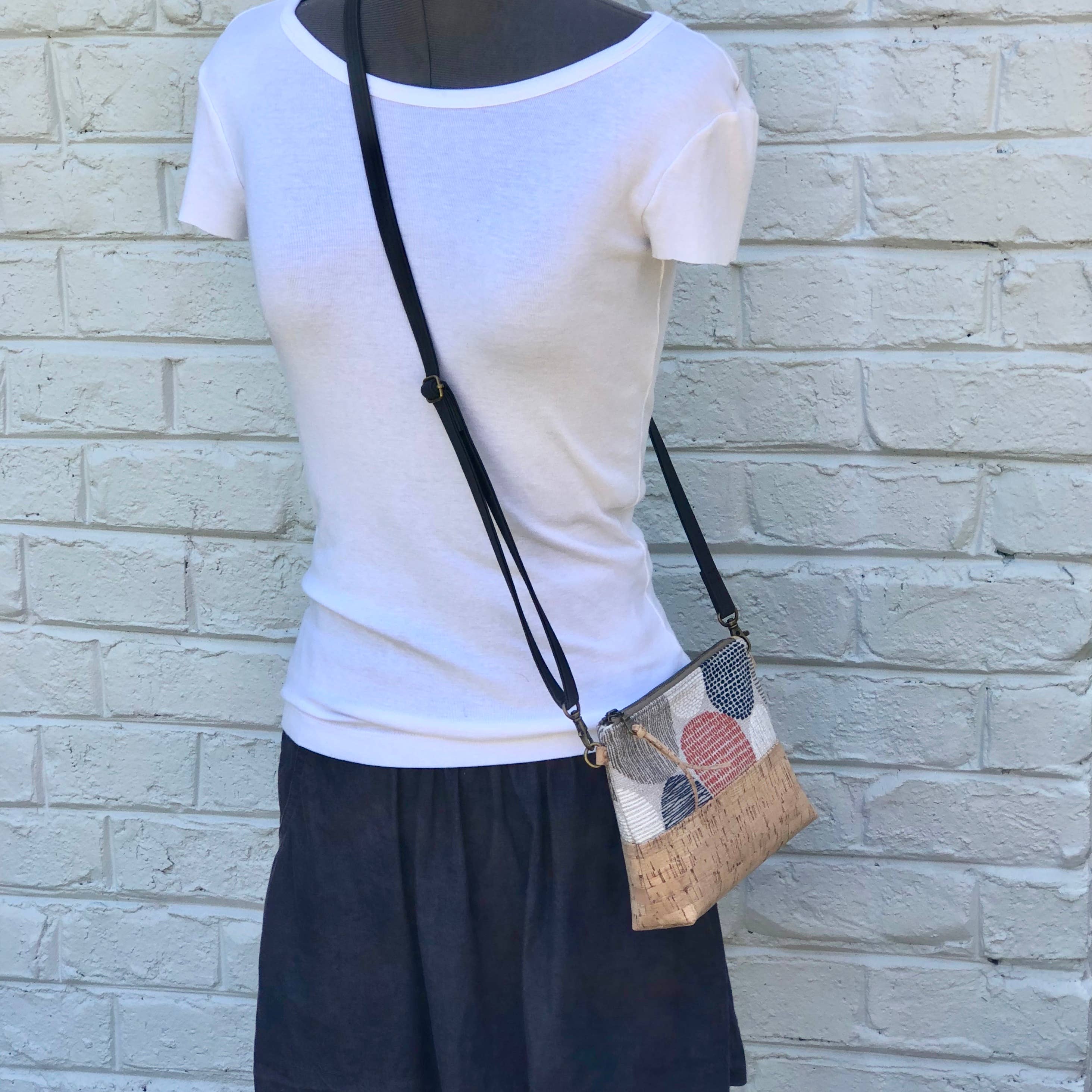 mmb by hand - Wholesale Crossbody Bag - Women's - Organic and Cork Mini Crossbody - Sky Show8