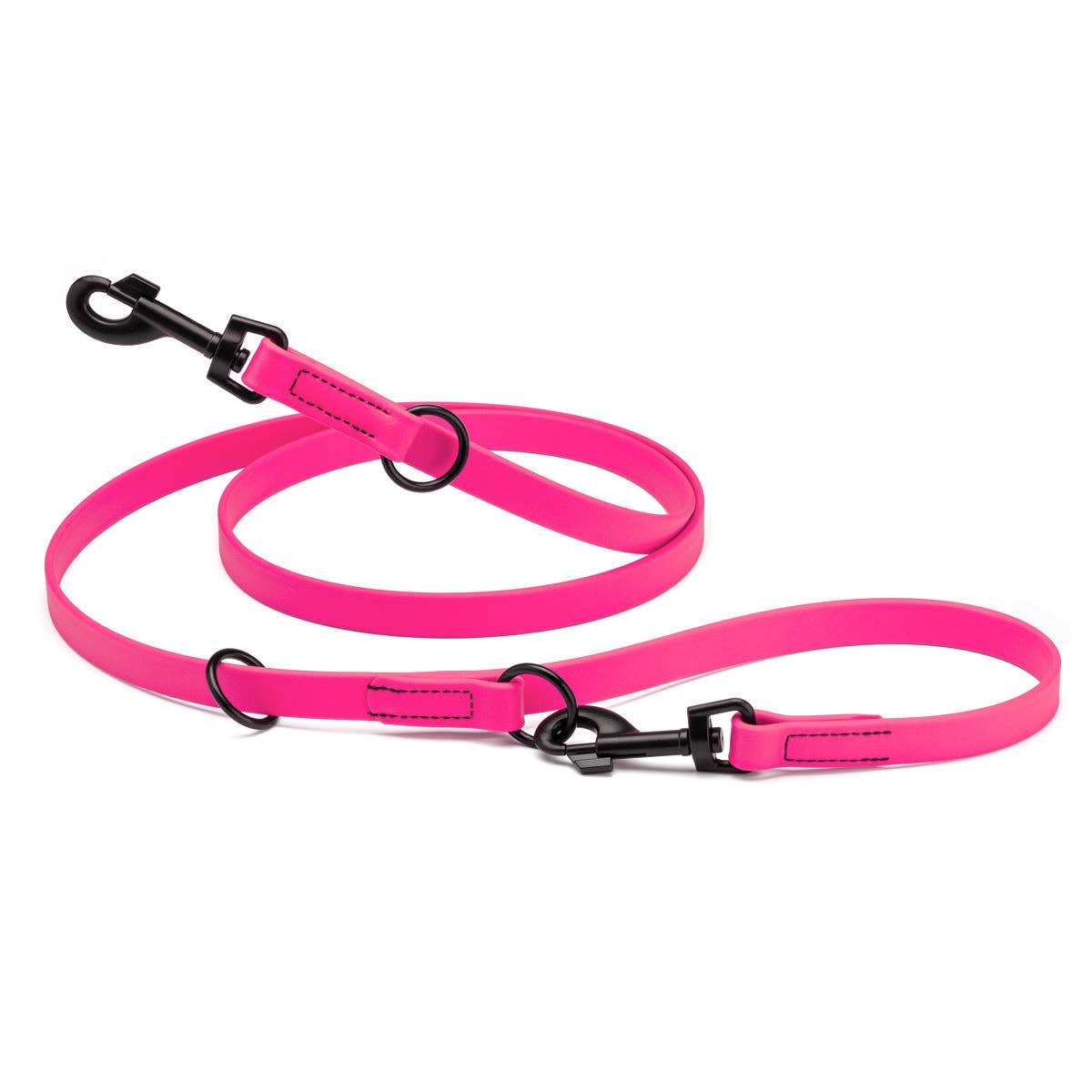 Dogline – wholesale Pet leash – Dog – Biothane Adjustable Multi-Purpose Dog Leash with Black Hardware, 7FT17