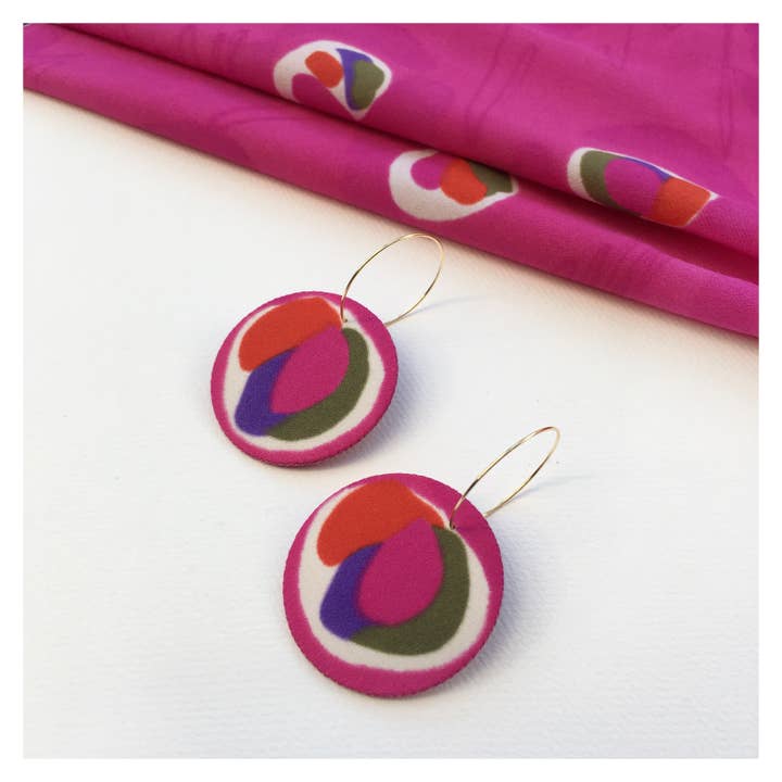 Silky Moons Jewelry – wholesale Dangle earrings – Hoop & Moon Dangle Earrings15