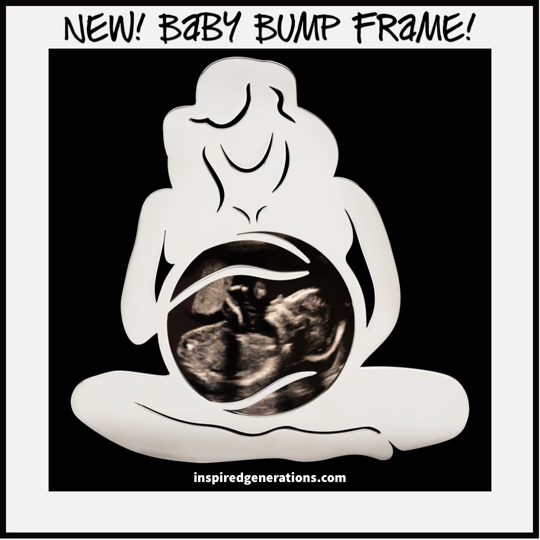 Inspired Generations - Wholesale Picture Frame - Kids & Baby - Baby Bump Ultrasound Photo Frame0