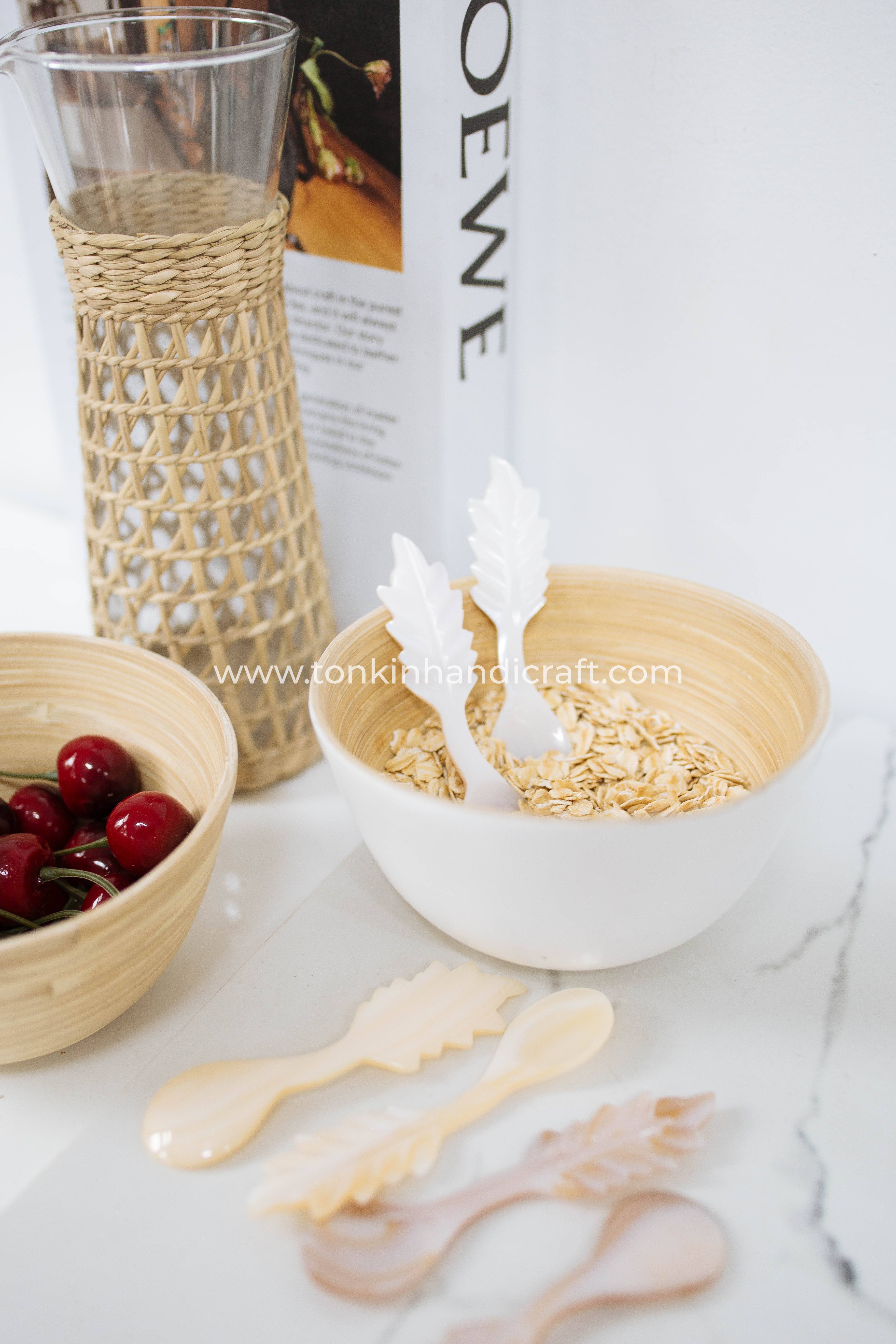 Tonkin Handicraft - Vendita all'ingrosso Cucchiai (posate) - Cucchiaio a foglia in madreperla5