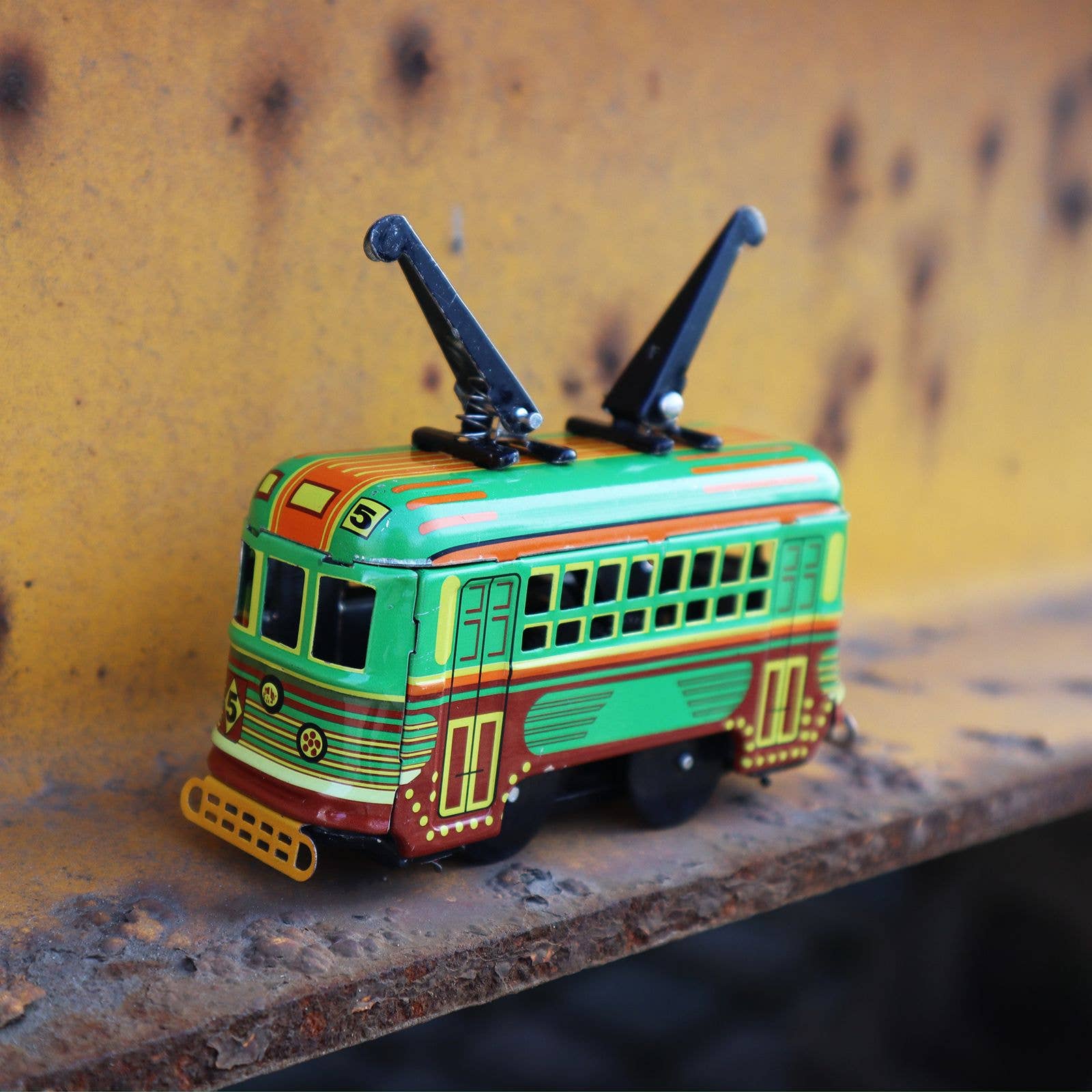 Tribal Trade GmbH - Wholesale Decorative Figurine - Tin toy tram rail vehicle tram tin train7