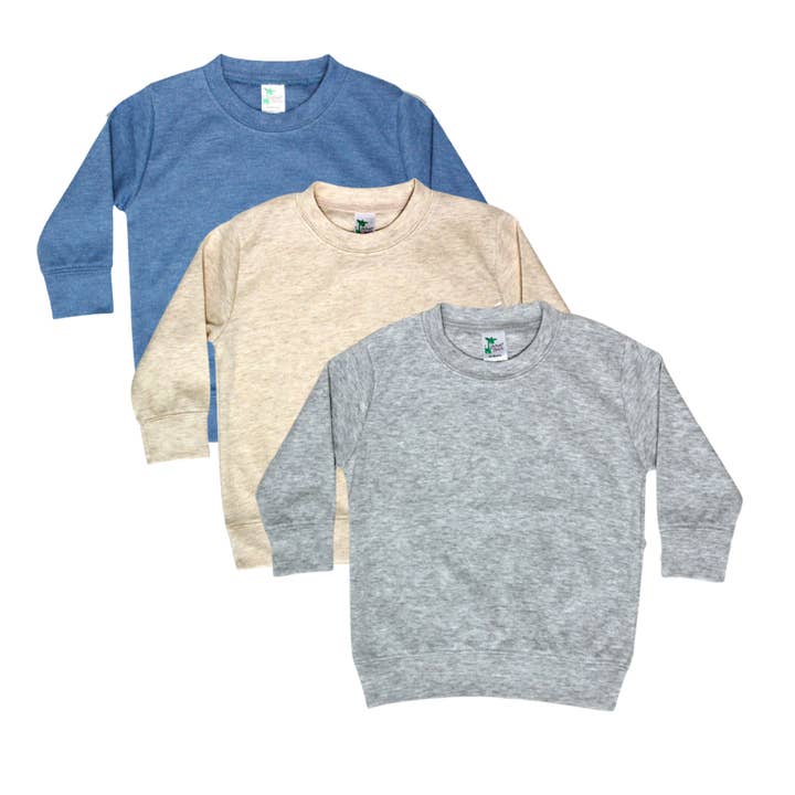 Laughing Giraffe - Wholesale Sweatshirt - Kids - Kids Toddler Youth Long Sleeve Pullover T-shirt 6-PACK - DIY