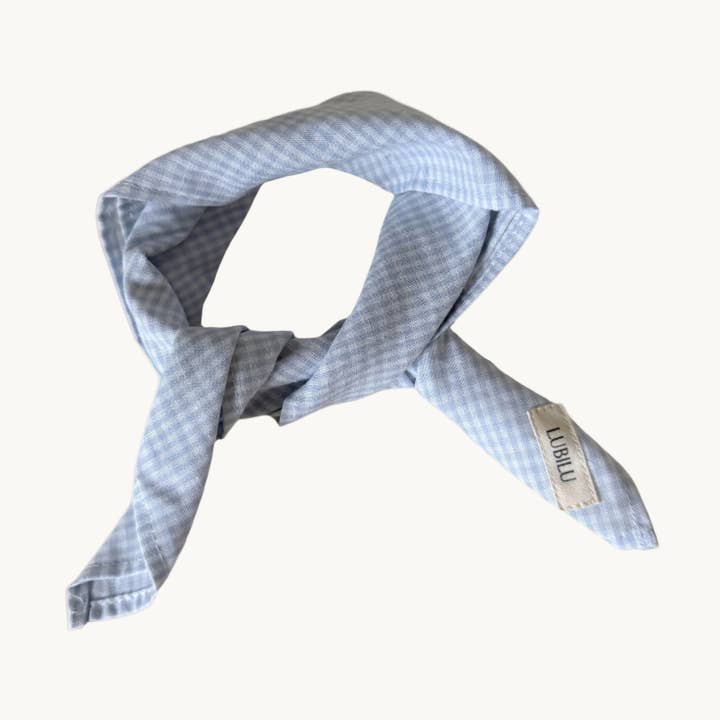 Mini Cachecol Azul Suave por atacado de Lubilu Copenhagen