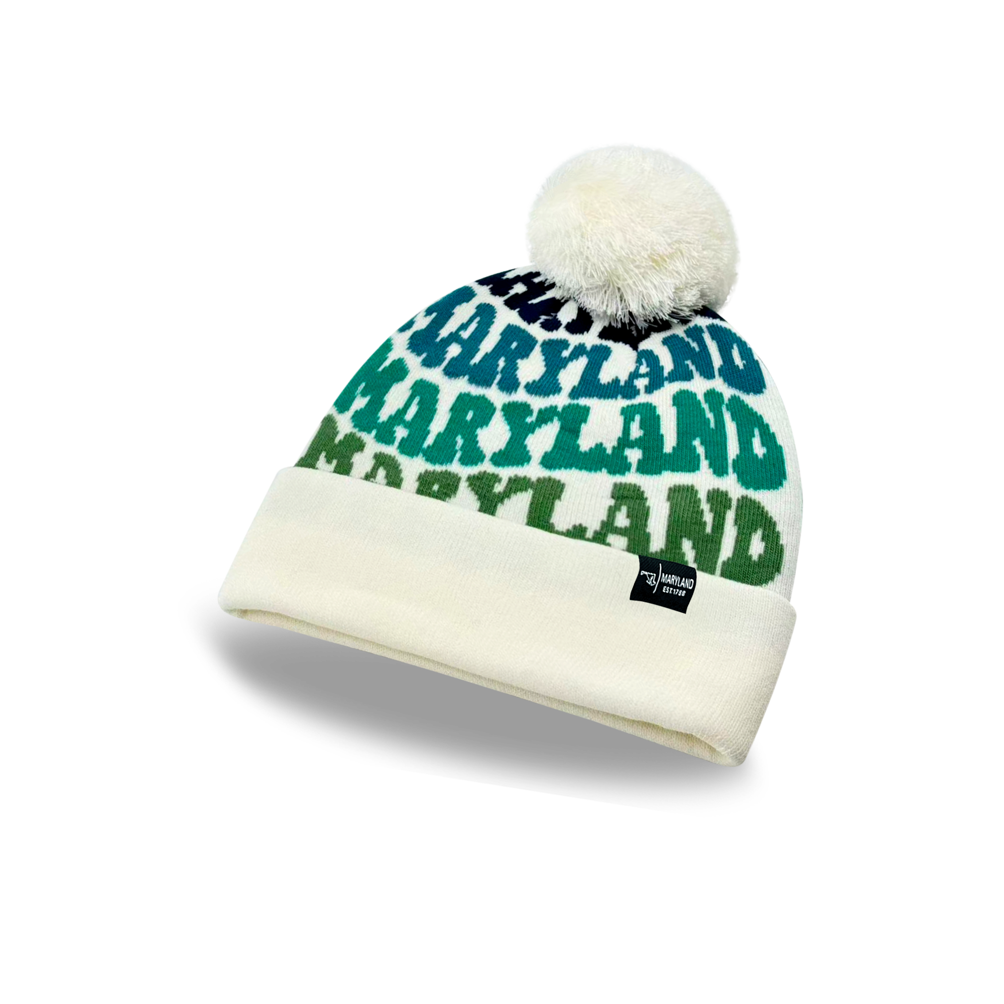 Northern Icons Creations INC - Wholesale Beanie - Unisex - MARYLAND Colorful Knit Pom Pom Beanie - Warm Retro Winter Hat3