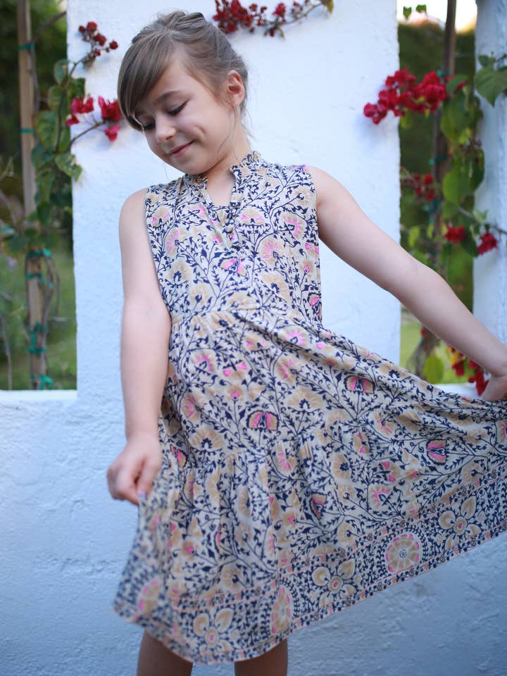 Kids Sienna Dress - Italian Camel for wholesale by Roma Label