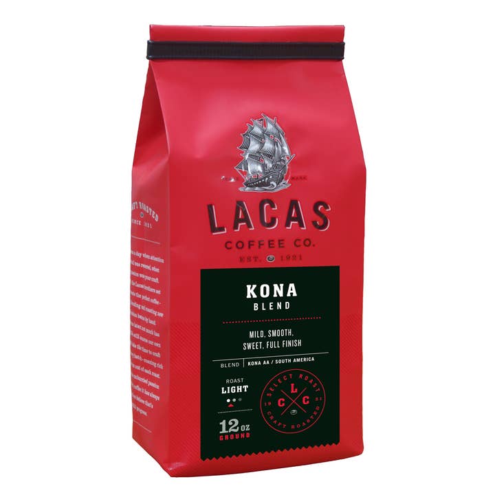 Kona Blend 12 oz. for wholesale by Lacas Coffee