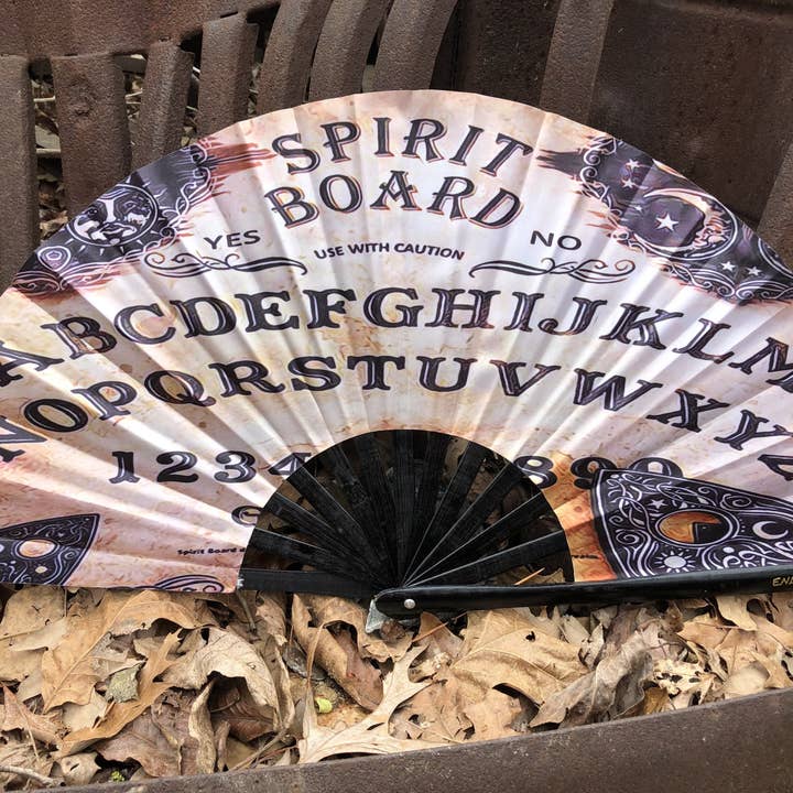 Enlighten - Wholesale Handheld Folding Fan - Ouija / Spirit Board Hand Fan
