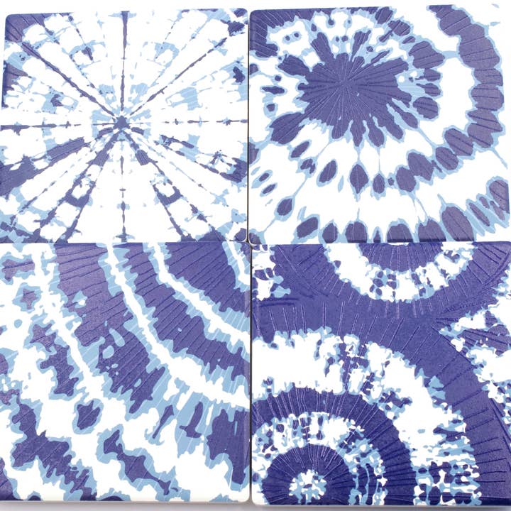 Coaster Natural Blue set Coaster Square Slab set of 4 for wholesale by Art Floral Trading LLC