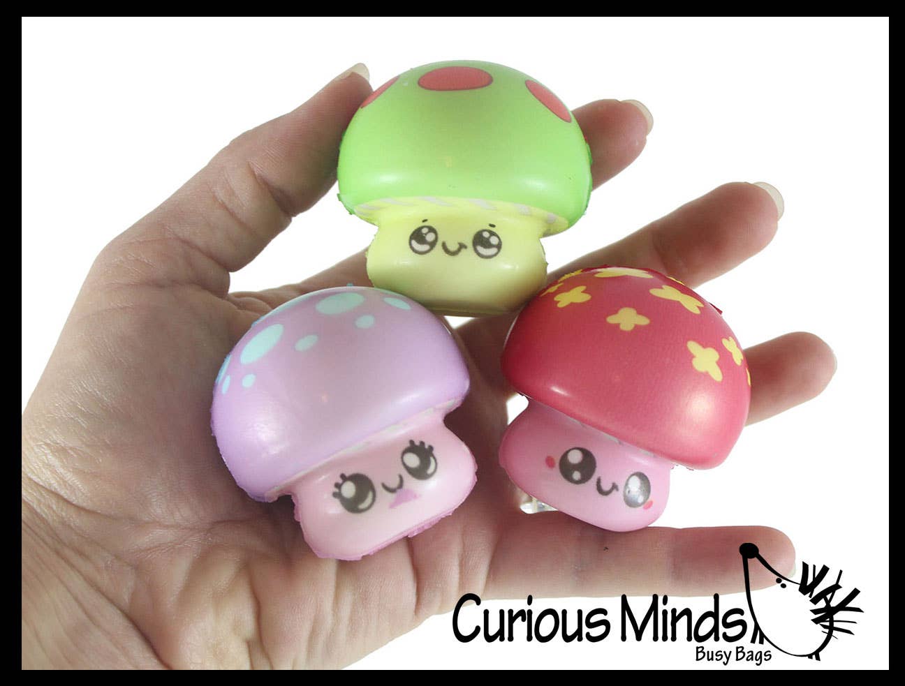 Curious Minds Toys - Wholesale Squishy Toy - Kids & Baby - Set of 1 Cute Mushroom Micro Slow Rise Squishy Toys- Memory6