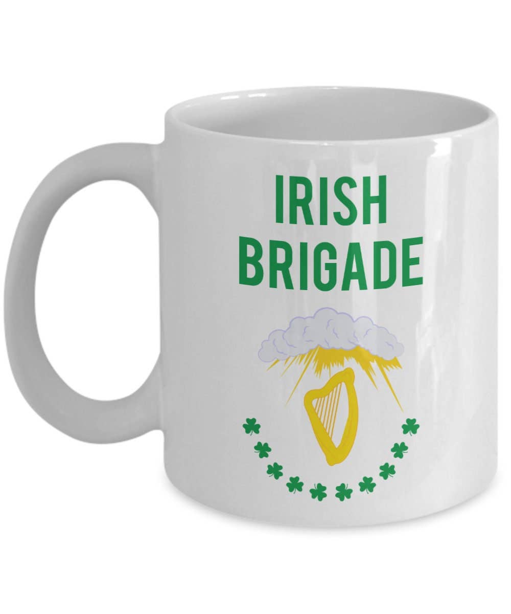 CustomHappy - Wholesale Coffee Mug - Irish Brigade Mug - Funny Tea Hot Cocoa Coffee Cup0