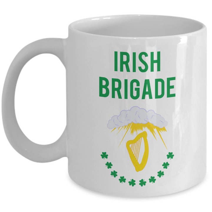 CustomHappy - Wholesale Coffee Mug - Irish Brigade Mug - Funny Tea Hot Cocoa Coffee Cup
