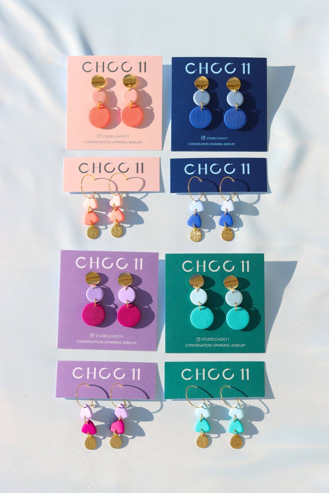 Studio Choo11 - Venta al por mayor Pendientes colgantes - PENDIENTES DE DOS TONOS3