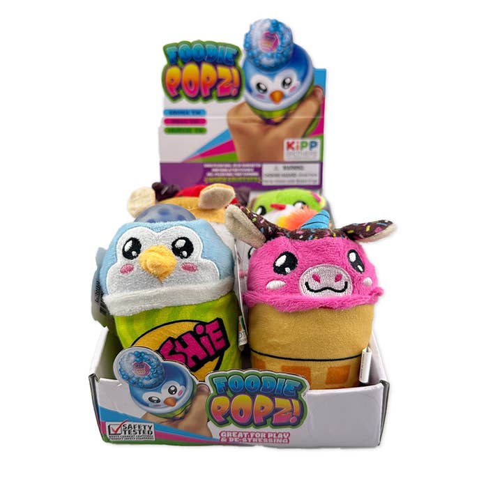 So Much Fun! Foodie Squishy Plush Toy Assortment - 6/Display for wholesale by Novelty Brands