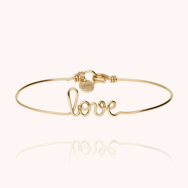 Original Personalized Bracelet Love - 14k yellow gold filled for wholesale by Atelier Paulin US