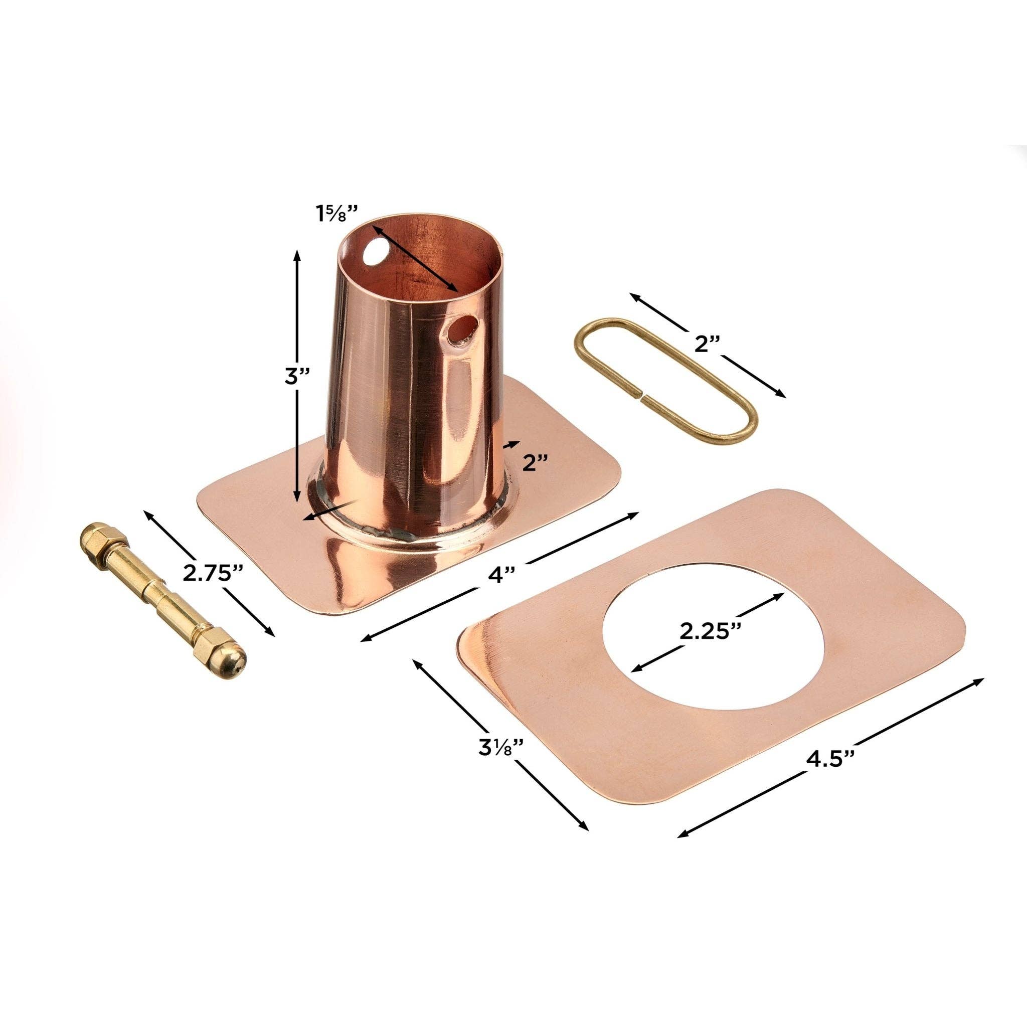 Good Directions - Wholesale Outdoor Ornament/Decor - Rain Chain Copper Funnel Adaptor3