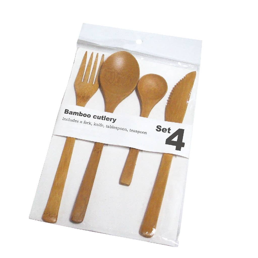 Time Concept - Wholesale Assorti bestekset - Bamboe bestek assorti 4p set1