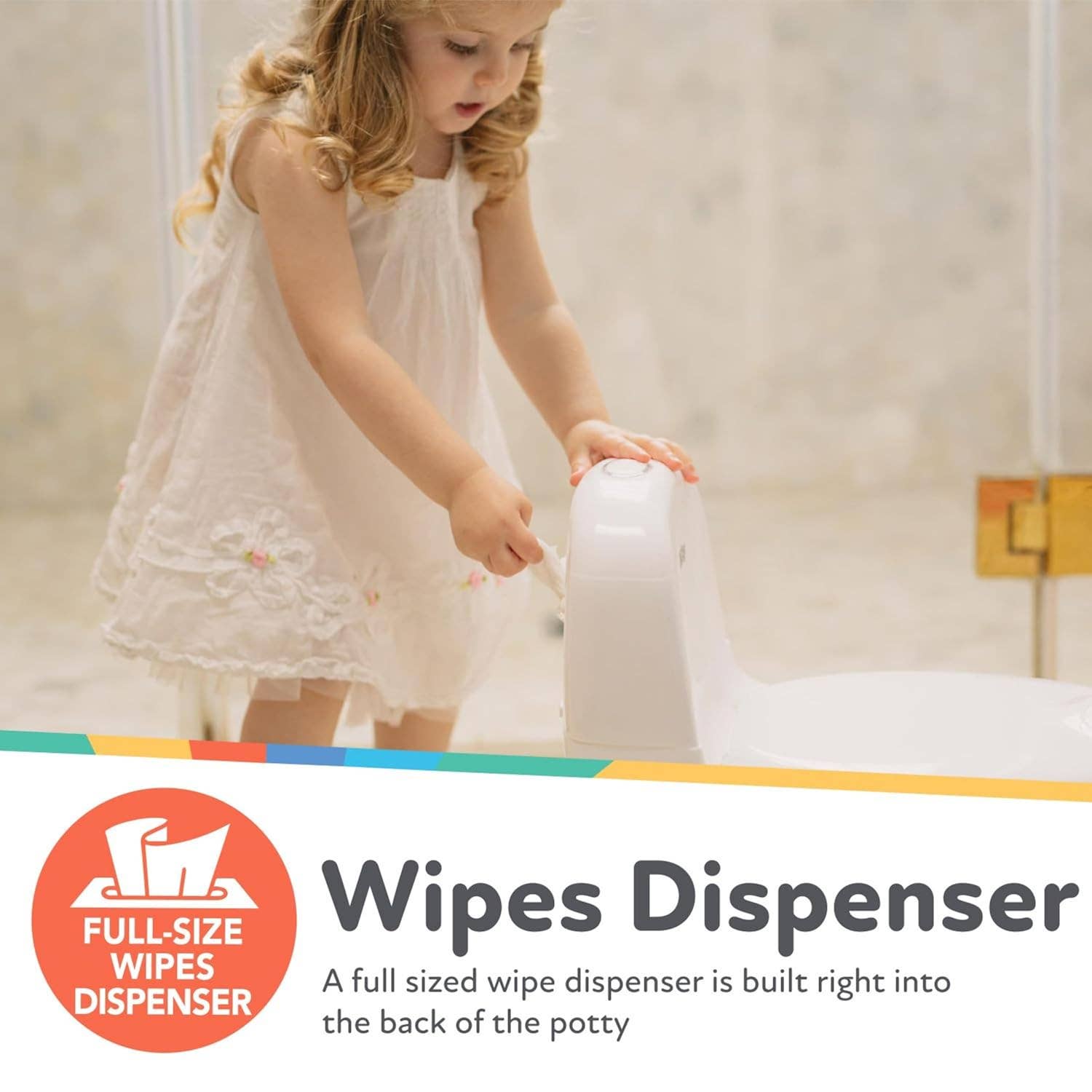 Dr. Talbot's - Wholesale Potty Supplies - Kids & Baby - My Real Potty Training Toilet with Life-Like Flush - White3