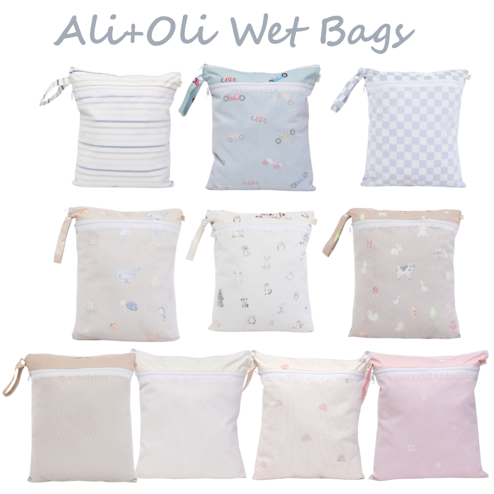 Ali+Oli - Vente Sac étanche - Enfant et bébé - Sac humide/sec à double compartiment avec poche en mesh (Sous-marin)2