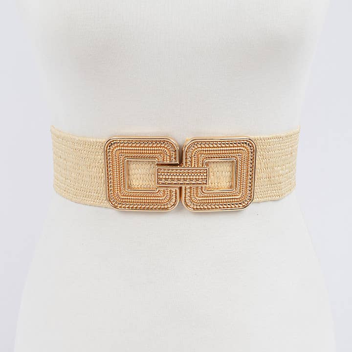 3AM BY H&D ACCESSORIES - Wholesale Belt - Women's - Metal Buckle Stretch Belt