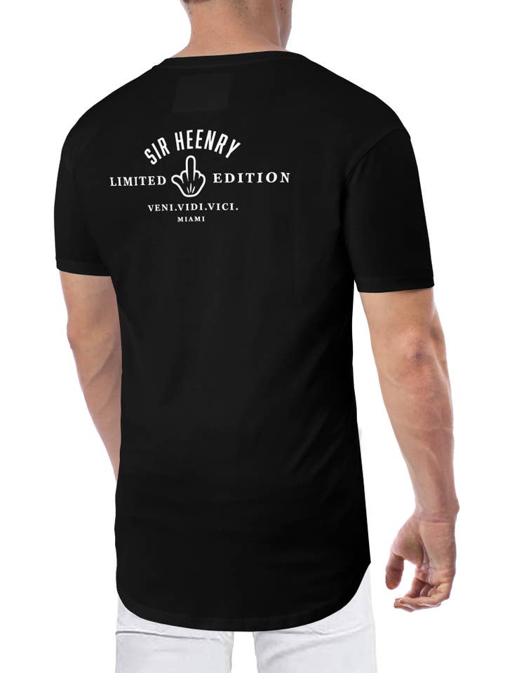 VVV SIR HEENRY Men's T-Shirt O-Neck "FUCK HATERS" Black for wholesale by VENI.VIDI.VICI.MIAMI.LLC