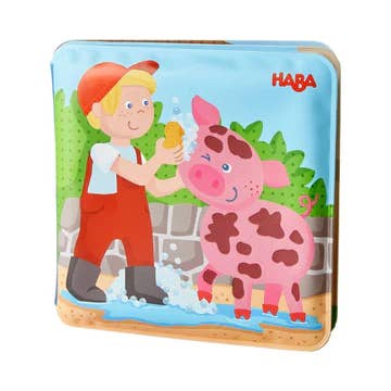 HABA USA - Wholesale Bath Toy - Baby - Farm Animal Magic Color Changing Wash Away Bath Book