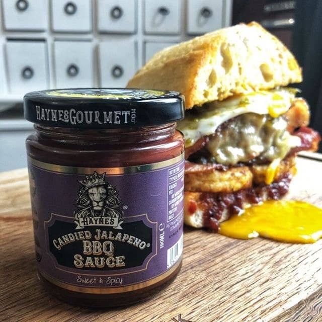 Haynes Gourmet UK - Wholesale BBQ Sauce - Haynes Candied Jalapeno BBQ Sauce, the Perfect Burger Sauce