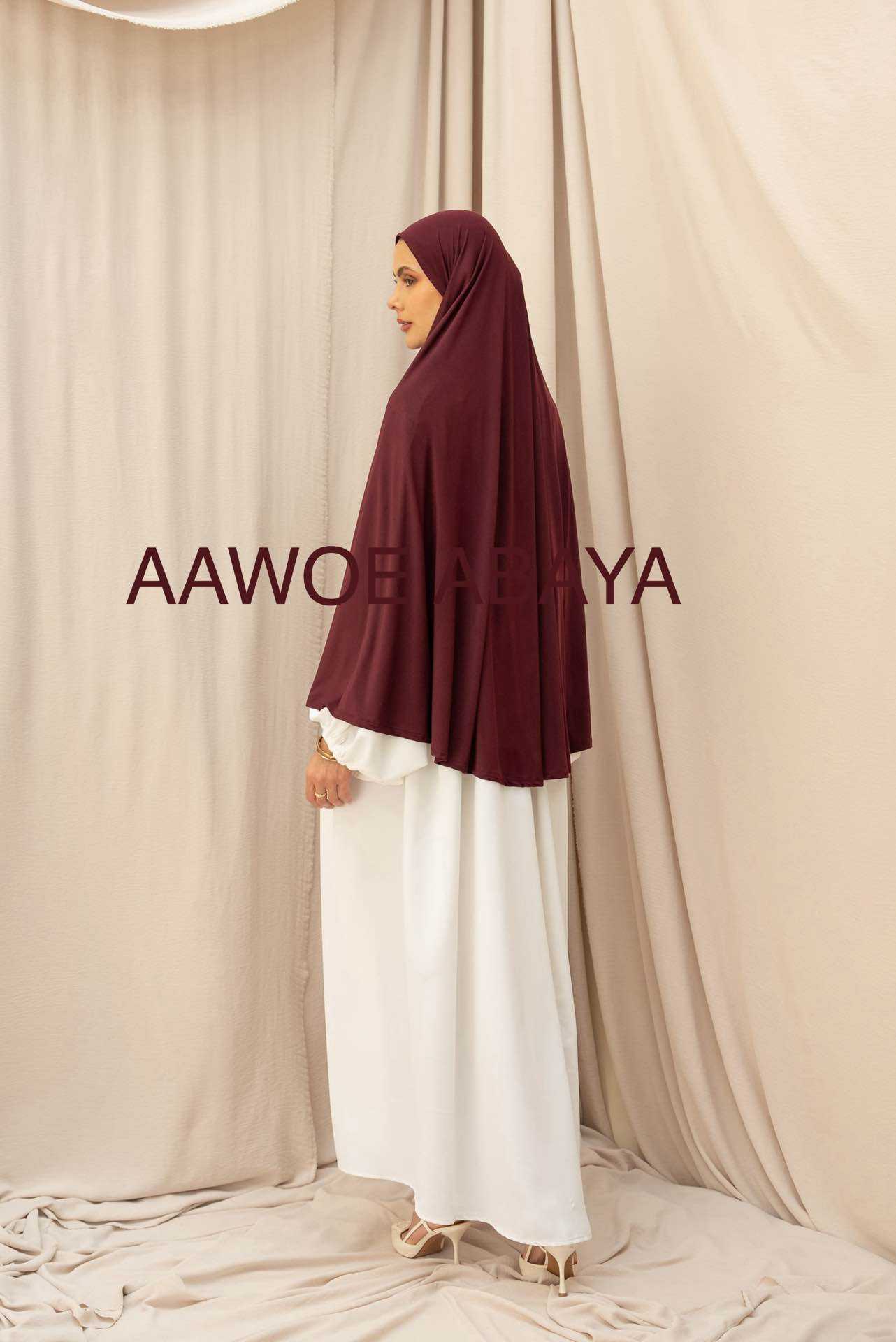 Aawoe Abaya - Wholesale Hijab - Dames - Elegante khimar met lange mouwen - 2418-KH49