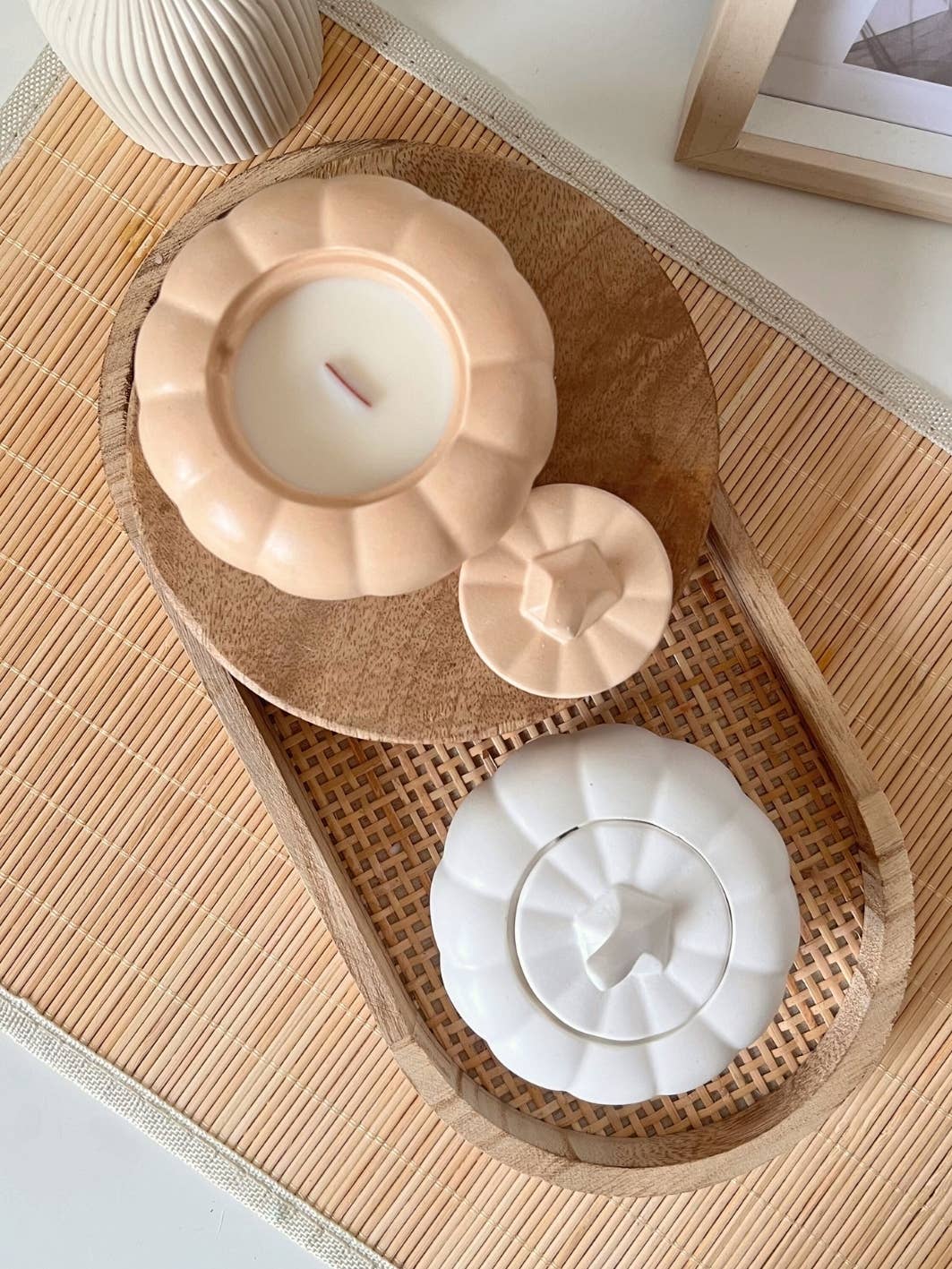 Studio Rein - Wholesale Jar/Filled Candle - Pumpkin Soy Wax Candle | Wood Wick Candle1