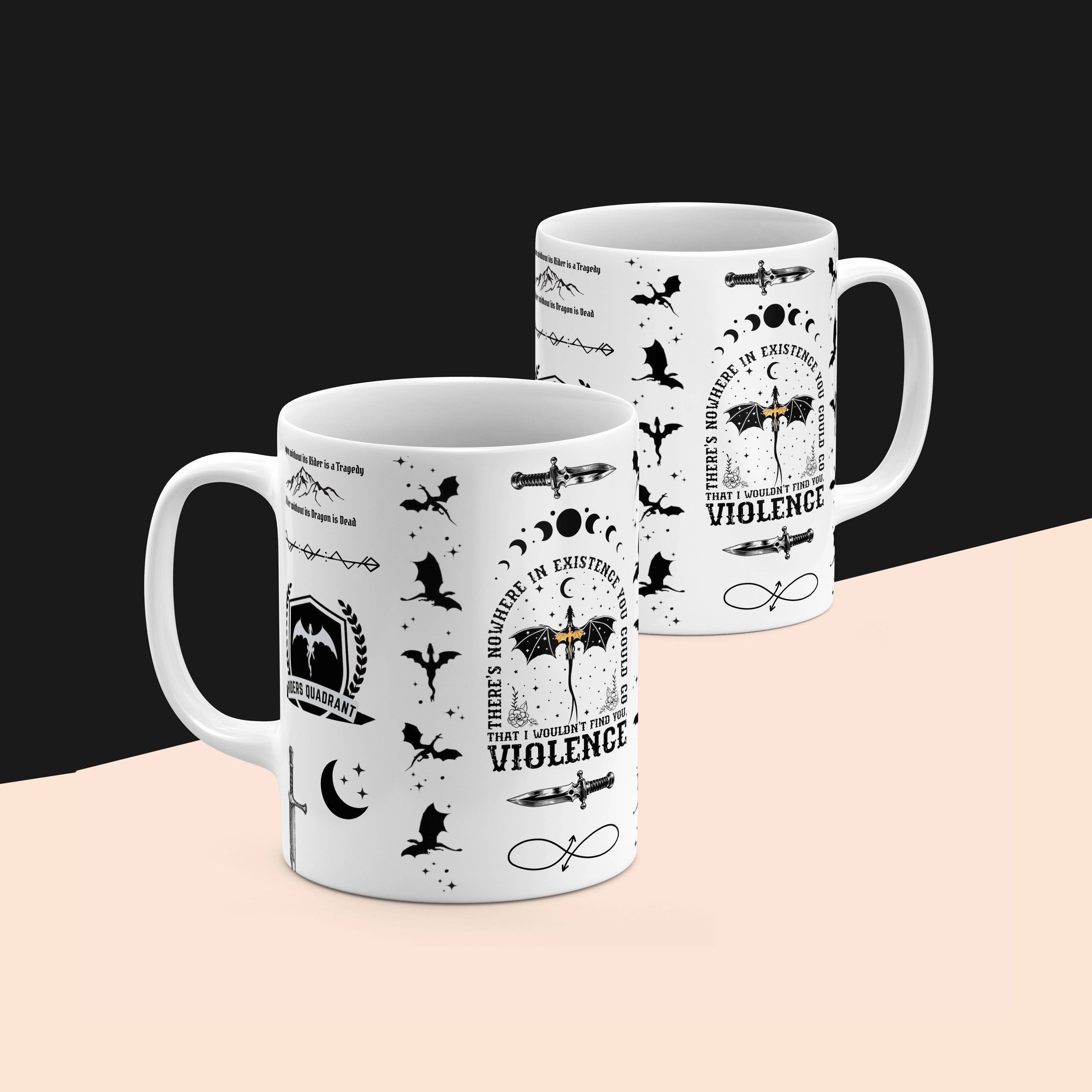 MagicMerchEmporium – wholesale Coffee mug – Fourth Wing Dragon Mug5