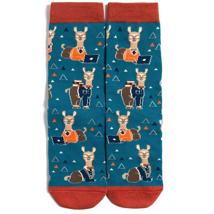 Lavley - Wholesale Socks - Unisex - Nerdy Llama Socks