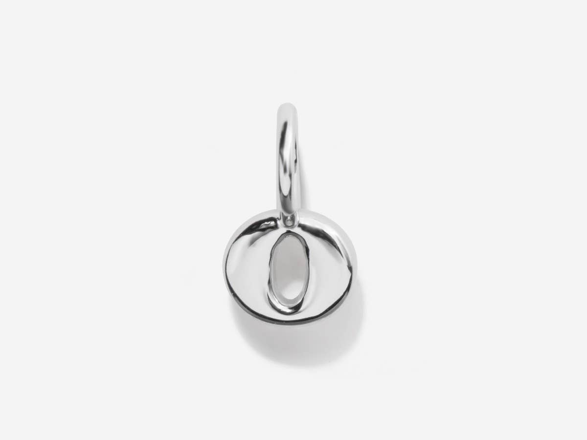 Little Sky Stone - Wholesale Individual Charm/Pendant - Lowercase Initial Letter Silver Charm14