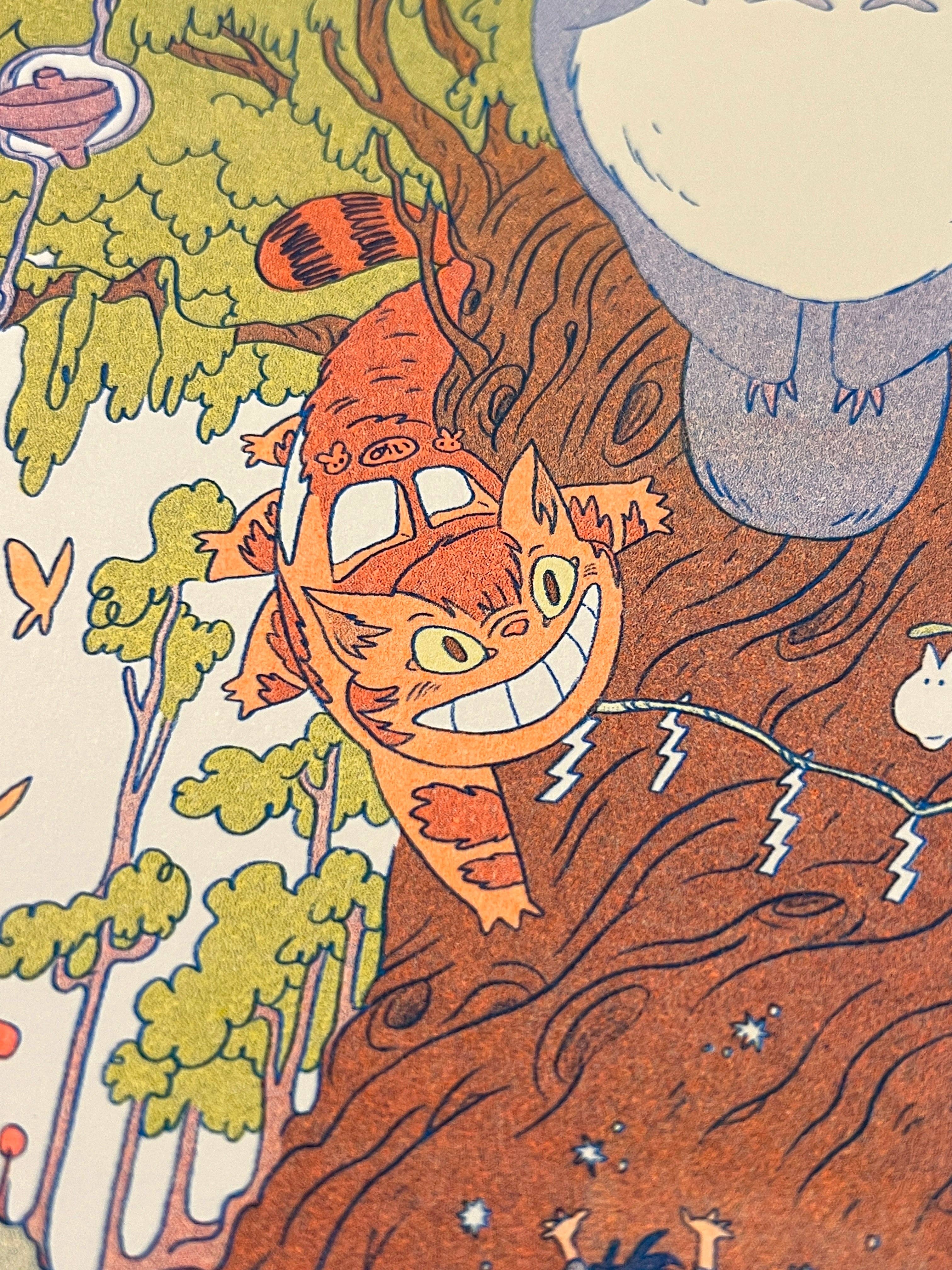 Natalie Andrewson - Wholesale Kunstprint - Totoro kleine Riso-print15