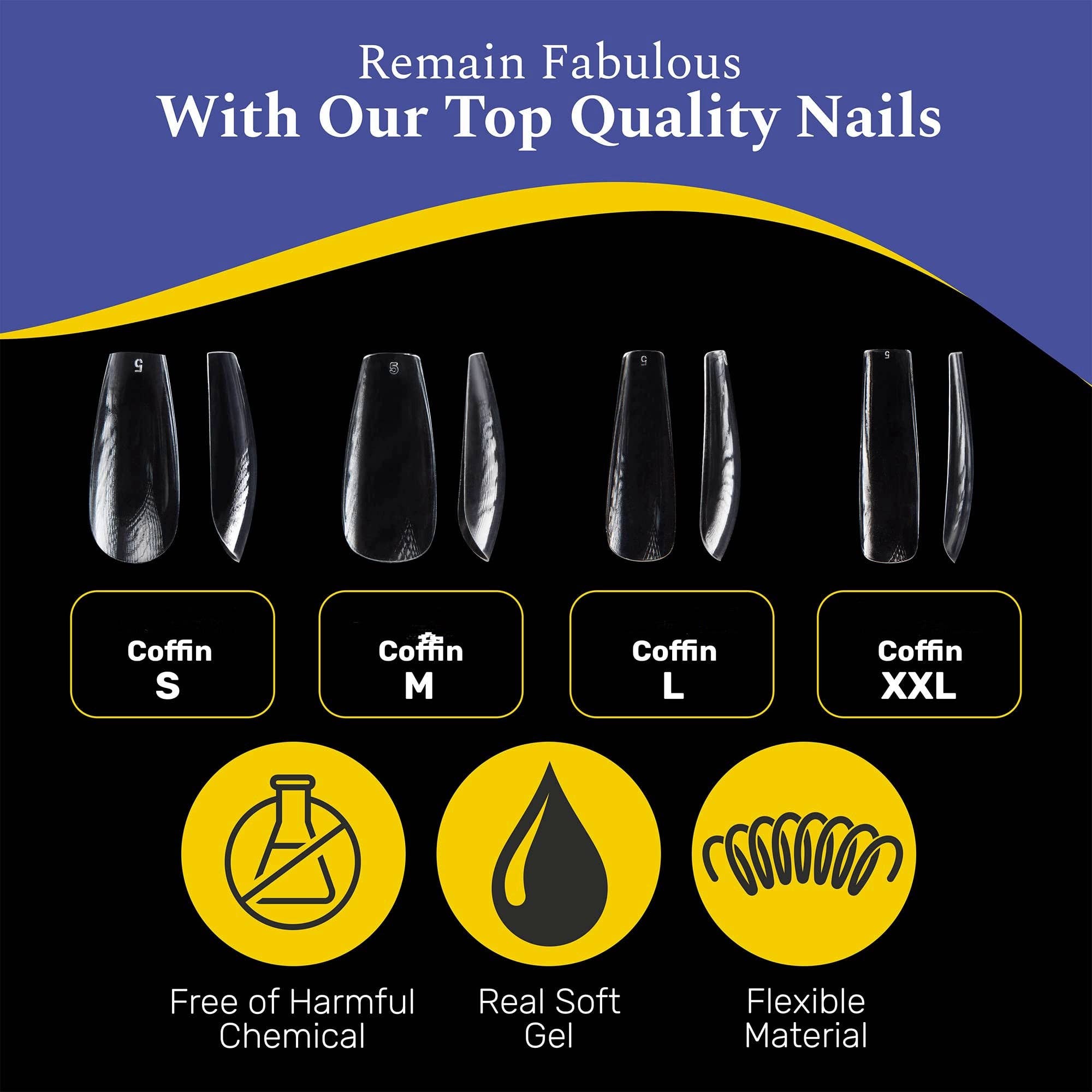 NABulous - Wholesale Press-On/Fake Nails - Sculpted Gel Nail Extensions | Soft Gel Tips | NABulous52