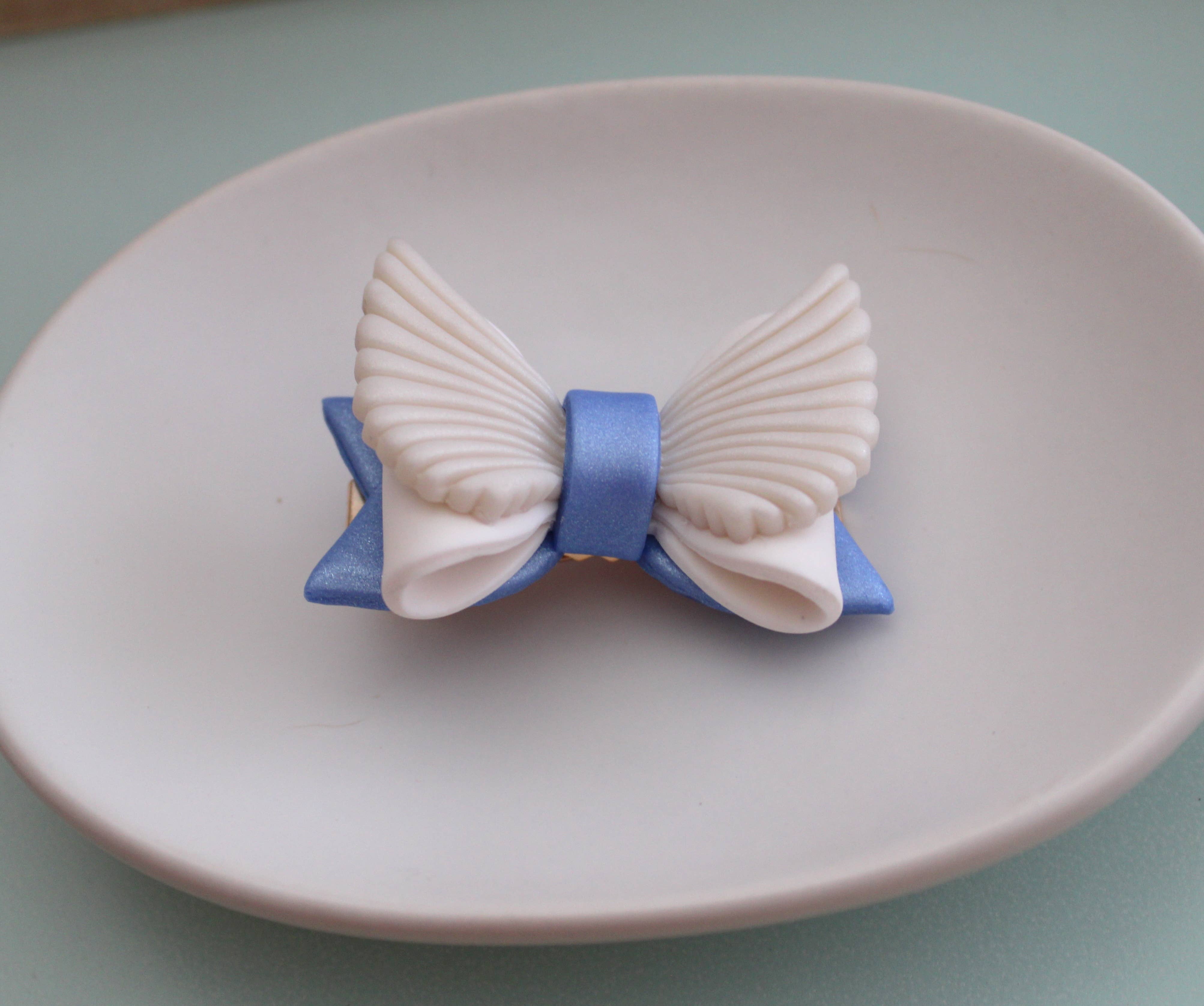 Sweets & Pearls – Großhandel Haarclip – Damen – Polymer Clay Pastell Engel Schleifen Haarspange3