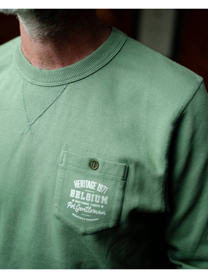 1971 - Wholesale Sweatshirt - Men's - Brady Sweatshirt green3