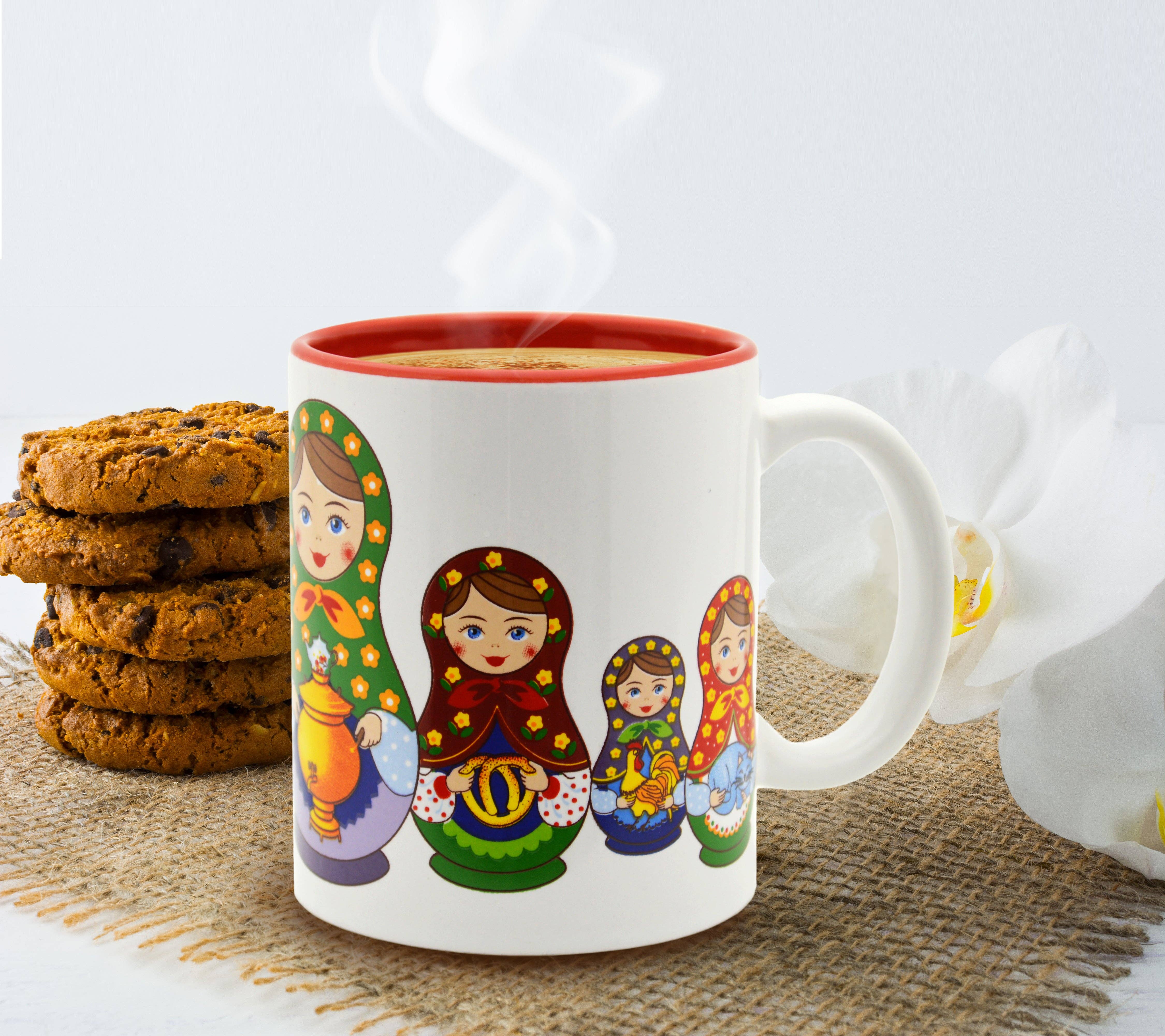 European Heritage Gifts - Wholesale Coffee Mug - Ceramic Coffee Mug Russian Nesting Doll1