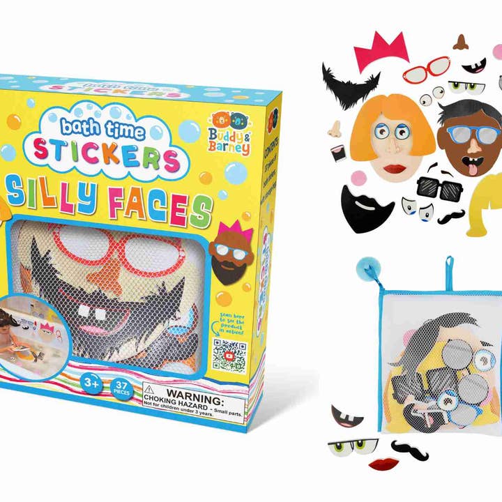 Autocollants pour le bain Silly Faces pour la vente par Buddy and Barney LLC