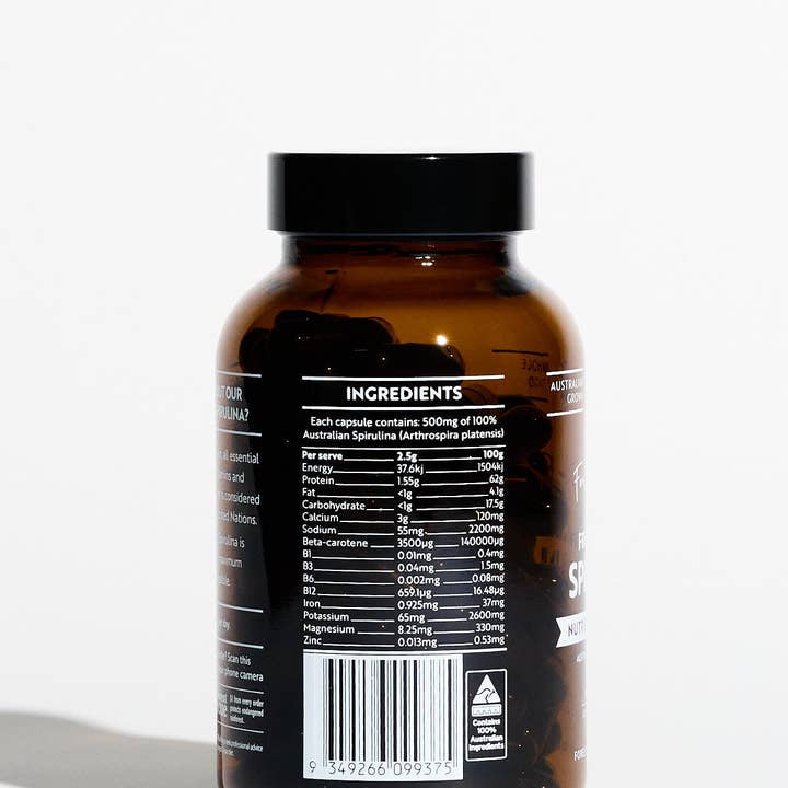 Forest Super Foods - Vendita all'ingrosso Vitamine/integratori orali - Capsule di Spirulina Australiana Liofilizzata