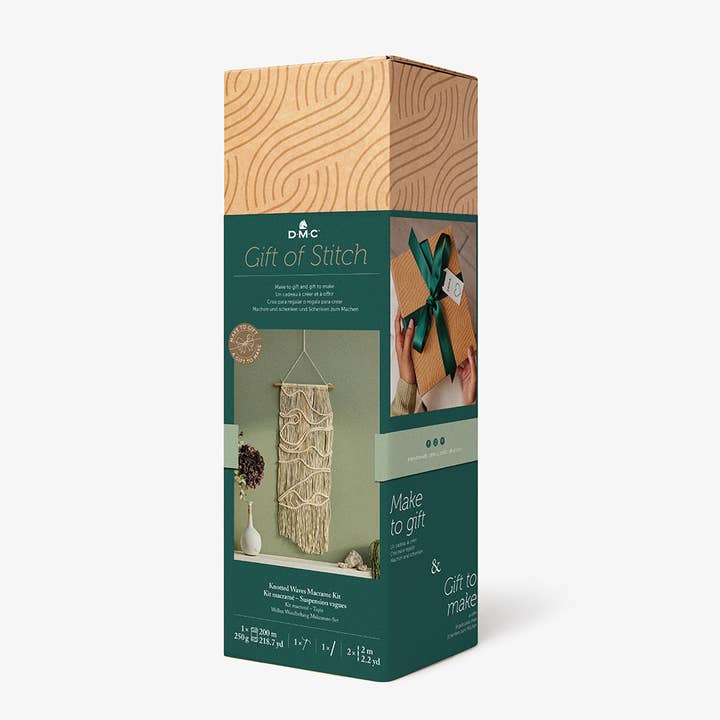 Knotted Waves - DMC Gift of Stitch – Macramé Kit for wholesale by The DMC Group
