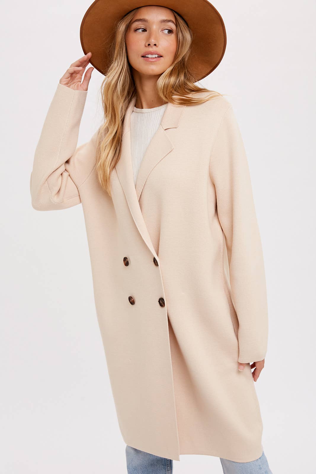 Bluivy - Wholesale Coat - Women's - CLASSIC DOUBLE BREASTED COATIGAN4