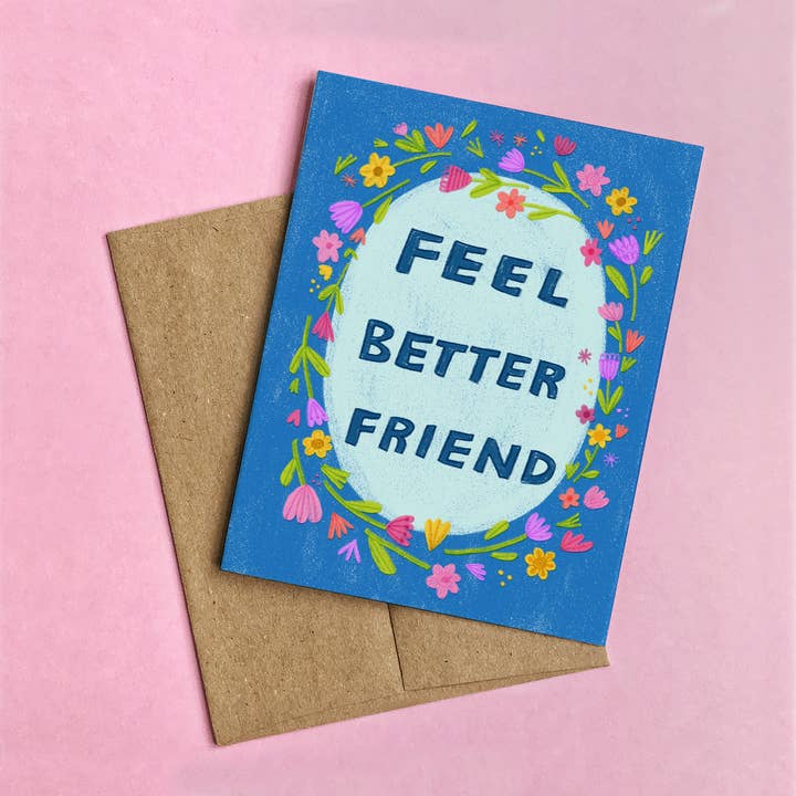 Biglietto di Auguri "Rimettiti Presto Amico" per la vendita all'ingrosso da parte di Aviate Press