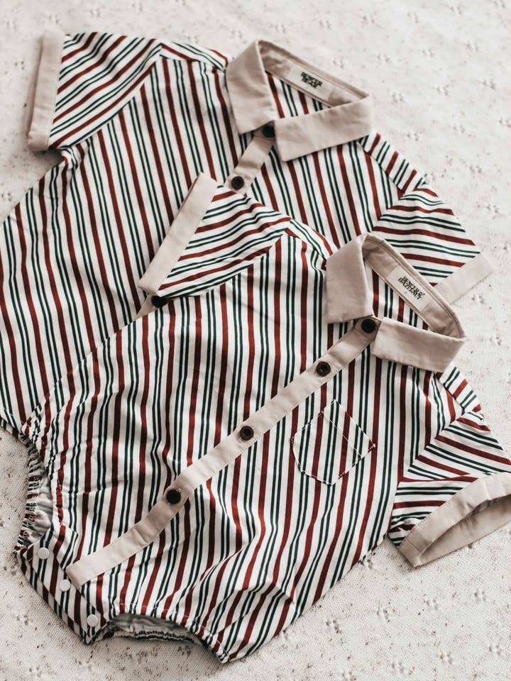 Bencer & Hazelnut - Wholesale Button Down Shirt - Kids - Kids Collared Shirt: Peppermint5