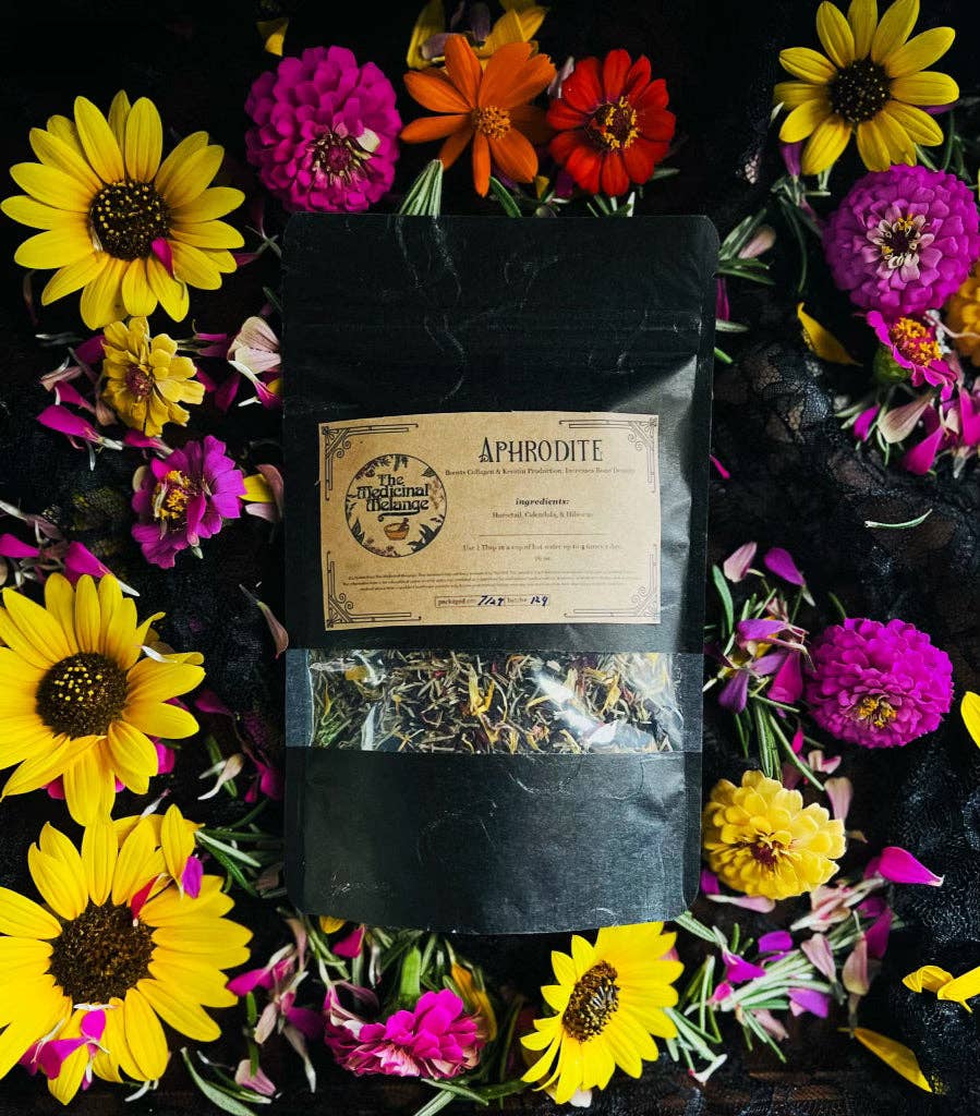 The Medicinal Melange – Großhandel Gesundheits-/Entgiftungstee – Aphrodite-Tee (Kollagen-Boost, Knochengesundheit, Keratin-Boost)