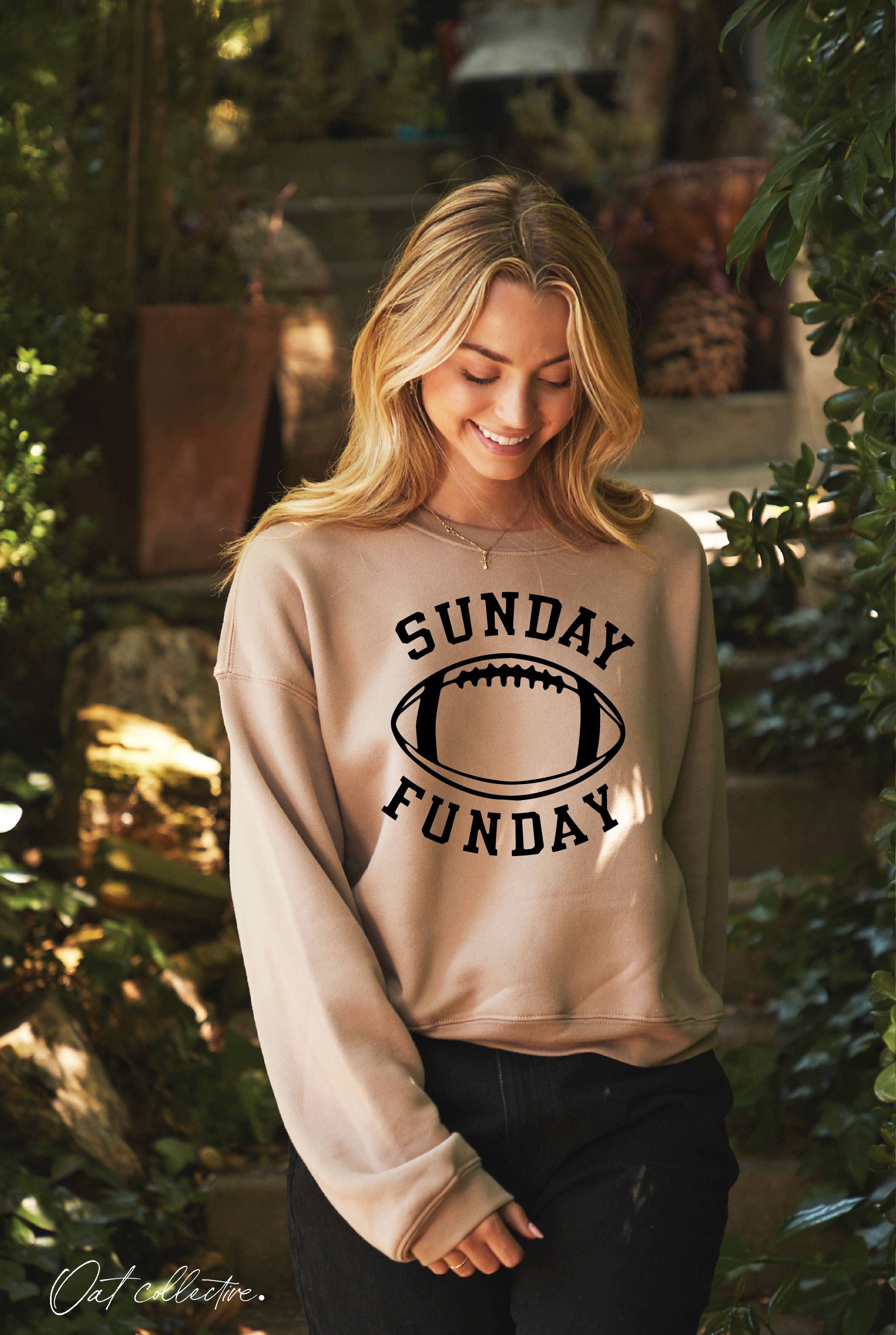 OAT COLLECTIVE - Wholesale Graphic Sweatshirt - Women's - SUNDAY FUNDAY Mid Graphic Sweatshirt0